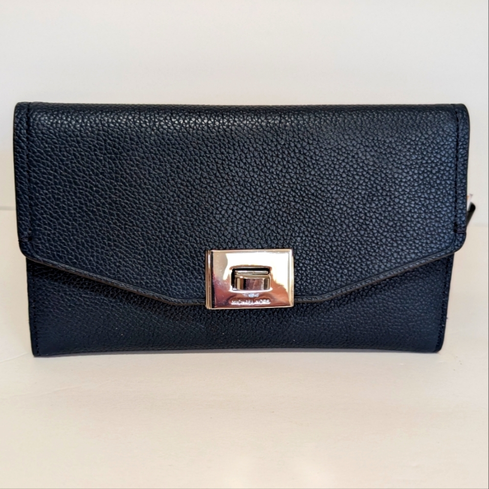 Michael Kors Cassie Large Leather Trifold Wallet
